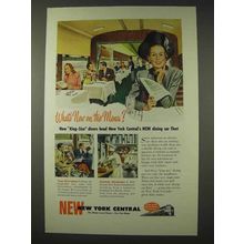 1948 New York Central Railroad Ad - New on the Menu