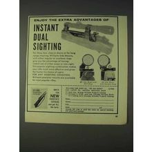 1966 Williams Gun Sight Ad - Instant Dual Sighting