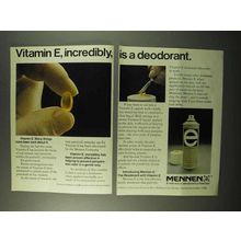 1972 Mennen E Deodorant Ad - Incredibly