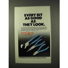 1983 Channellock Pliers Ad - As Good As They Look