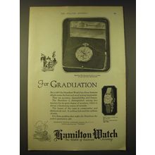 1924 Hamilton Watches Ad - For Graduation