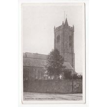 St Maurice Church Plympton Postcard Devon Local Publisher E Parish
