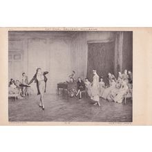 Her First Dance Orchardson Schwerdtfeger Painting Old Postcard