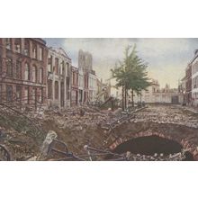 Belgium Ypres The Cattle Market Passed By Censor WW1 Postcard