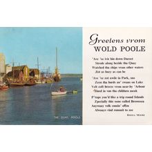 Greetens Vrom Wold Poole Dialect 1960s Postcard