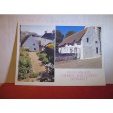 HUGH MILLER'S COTTAGE & GARDEN, CROMARTY. SCOTLAND unused postcard dated 2002 =
