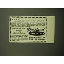 1960 Roseland Dance City Advertisement - Don Glasser Orch.