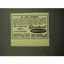 1960 Roseland Dance City Advertisement - Jimmy Palmer Orch.