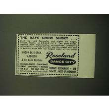 1960 Roseland Dance City Ad - Buddy Bair Orch. Argueso & His Latin Rhythms