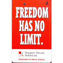 Singtel Mobile Freedom Has No Limit S'pore TransitLink Train/Bus Card