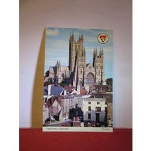 HOUSES AND CATHEDRAL, CANTERBUR, KENT unused postcard by Elgate =