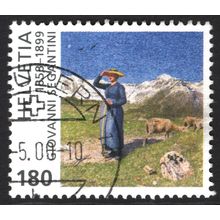 SWITZERLAND 1999: DEATH CENTENARY GIOVANNI SEGANTINI - 180c USED (G22)