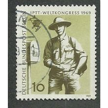 BERLIN - 1969 10pf 'I.P.T.T WORLD CONGRESS' FINE USED (EBID42-316)