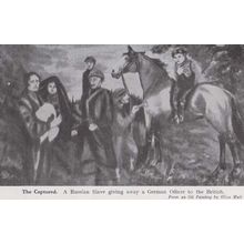 Russian Soviet Slave Giving German Officer To English Painting Postcard
