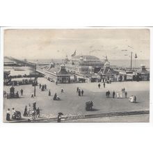 The Pier and Pavilion Southport 1921 E Kelty Postcard Lancashire