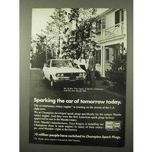 1972 Champion Spark Plugs Ad - The Car of Tomorrow