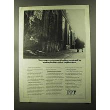 1973 ITT Corporation Ad - Clean Up This Neighborhood