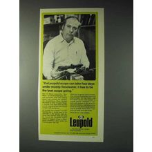 1973 Leupold Scopes Ad - Under Muddy Floodwater