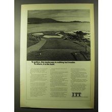 1973 ITT Corporation Ad - To Golfers This is Trouble