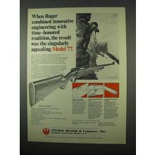 1975 Ruger Model 77 Rifle Ad - Innovative Engineering