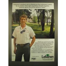 1988 Lebanon Professional Turf Products Ad - As Diverse as the Customers