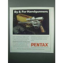 1989 Pentax Pistol Scope Ad - By & For Handgunners