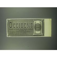 1913 Occident Flour Ad - The guaranteed flour