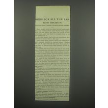 1913 Postum Drink Ad - Light breaks in