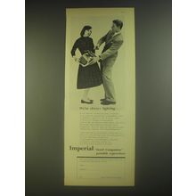 1958 Imperial Good Companion Portable Typewriters Ad - We're always fighting