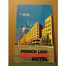 SHERATON HOTEL, FRENCH LICK, INDIANA, USA. unused postcard /