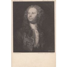Hogarth James Quin Actor Portrait Painting Antique Postcard