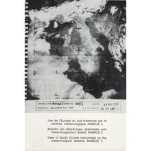 Europe Meteorological Satellite 1960s Swiss Exhibition Map Postcard