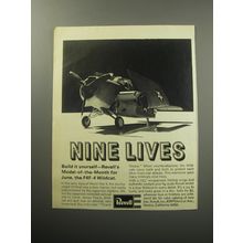 1969 Revell F4F-4 Wildcat Model Ad - Nine Lives