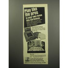 1969 Cadaco Foto-Electric Football and Bas-ket Games Ad - Play like the pros