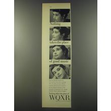 1956 Advertisement for WQXR Radio - Nothing takes the place of good music