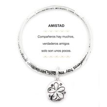Religious Twist Bangle Bracelets w/ Disc Charm - BR-OB00384AS