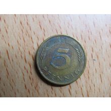 1979f 5 Pfennig Germany Coin