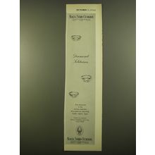 1961 Black Starr & Gorham Jewelry Advertisement - Diamond Solitaires
