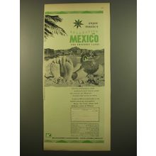 1961 Mexican Government Tourism Department Ad - Enjoy perfect relaxation