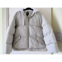 Saint & Sinner Off -White Short Hooded Puffer Jacket Women's Size EU S (10 UK)