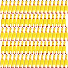 Libima 150 Pcs 6.3 Inch Screaming Rubber Chicken Toy Bulk, Mini Squeeze Rubber C