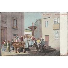 Fuente Antigua, Las Palmas, c.1905 - Tarjeta Postal