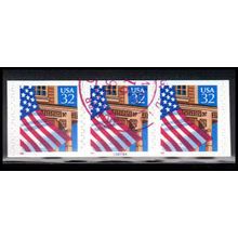 Used 2915A 32c U.S. Flag Over Porch Fine PNC 22222A/3 10x10 P/UL PA3586