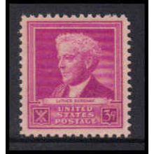 876 3c Luther Burbank Fine MNH KA3500
