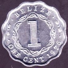 1976 Belize 1 Cent Coin