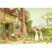 Art MYLES BIRKET FOSTER Cottages at Amersham Postcard (Medici 1775)