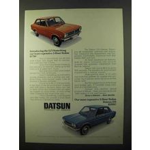 1971 Datsun Li'l Something 1200 Sedan and 510 Sedan Ad