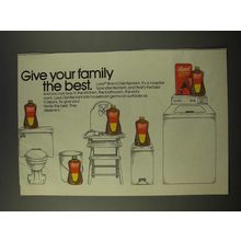 1986 Lysol Disinfectant Ad - Give Your Family the Best