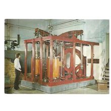 BEAM ENGINE, KEW BRIDGE ENGINES TRUST, LONDON .. unused vintage postcard =