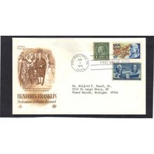 FDC Art Craft 1690 597 947 Franklin (Cachet-Typed/A) CV41800
